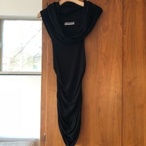 NU Collective bodycon Dress with gold over neck